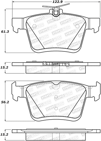 StopTech Street Brake Pads - Front/Rear - 308.17610