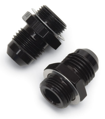 Russell Performance -6 AN Carb Adapter Fittings (2 pcs.) Black - 640203