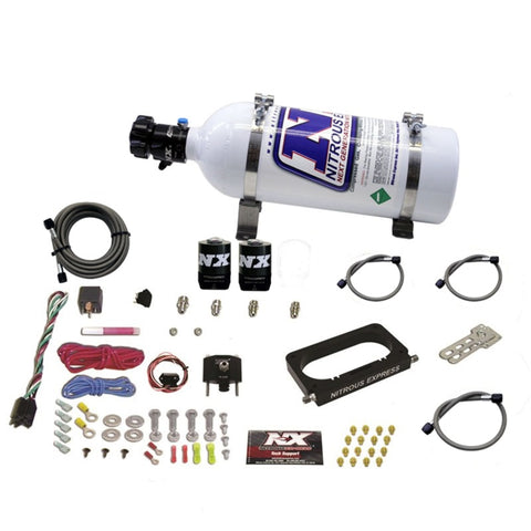 Nitrous Express 96-04 Ford Mustang Cobra/Mach 1 4 Valve Nitrous Kit (50-300HP) w/5lb Bottle - 20950-05