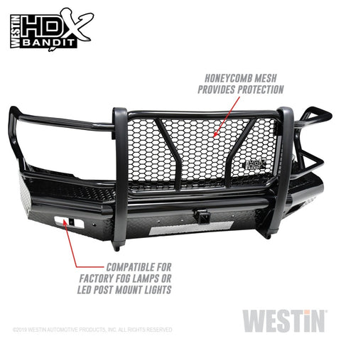 Westin 10-18 RAM 2500/3500 HDX Bandit Front Bumper - Black - 58-31175