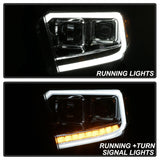 xTune 14-17 Toyota Tundra DRL LED Light Bar Projector Headlights - Chrome (PRO-JH-TTU14-LB-C) - 9043048