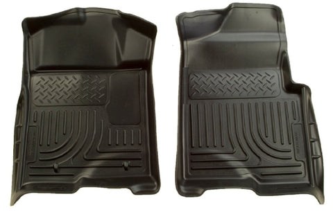 Husky Liners 09-12 Ford F-150 Regular/Super/Super Crew Cab WeatherBeater Black Floor Liners - 18331