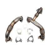 Wehrli 11-16 Duramax LML Stainless 2in Up Pipe Kit w/ Gaskets - WCF100197