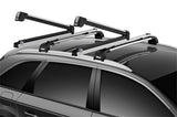 Thule SnowPack Extender Slide-out Ski/Snowboard Rack (Up to 6 Pair Skis/4 Snowboards) - Black/Silver - 7325