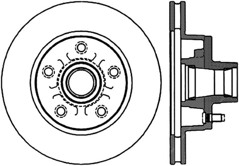 StopTech Slotted & Drilled Sport Brake Rotor - 127.62008L