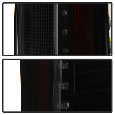 Spyder 15-17 Ford F-150 LED Tail Lights (w/Blind Spot) - Black Smoke (ALT-YD-FF15015BS-LBLED-BSM) - 5085337