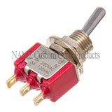 NAMZ Mini High/Low Beam Toggle Switch 5-AMP 1/4in. Hole - NMTS-01