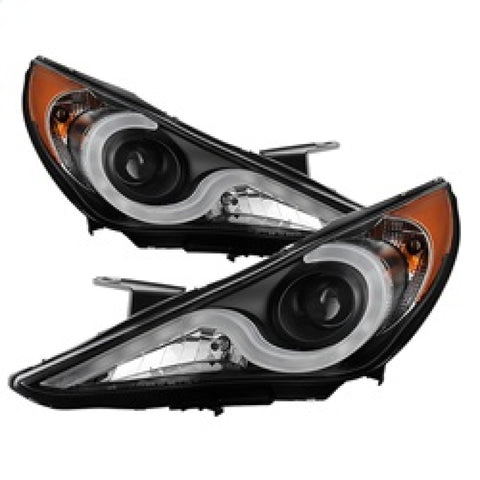 Spyder Hyundai Sonata 11-13 Verson 2 Projector - Light Bar DRL Blk PRO-YD-HYSON11V2-LBDRL-BK - 5080882