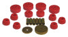 Prothane 79-88 Toyota Truck 4wd Body Mount Kit - Red - 18-101