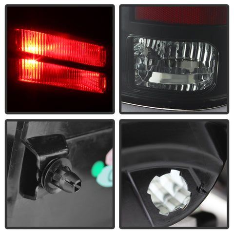 Spyder Dodge Ram 1500 13-14 13-14 LED Tail Lights LED Model only - Blk Smke ALT-YD-DRAM13-LED-BSM - 5077578