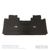 Westin 2016-2019 Nissan Titan/Titan XD w/Bucket Seats Wade Sure-Fit Floor Liners 2nd Row - Black - 72-113100