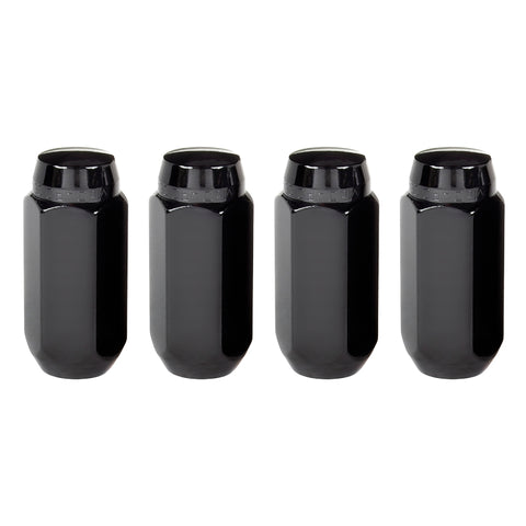 McGard Hex Lug Nut (Cone Seat) M14X1.5 / 22mm Hex / 1.945in. Length (4-Pack) - Black - 64024