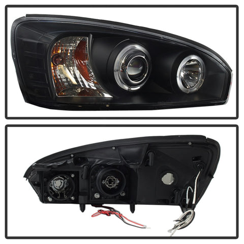 Spyder Chevy Malibu 04-07 Projector Headlights LED Halo LED Black High H1 Low H1 PRO-YD-CM04-HL-BK - 5042675