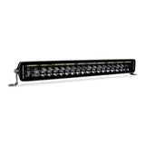 Go Rhino Xplor Blackout Combo Series Dbl Row LED Light Bar w/Amber (Side/Track Mount) 21.5in. - Blk - 752002112CDS