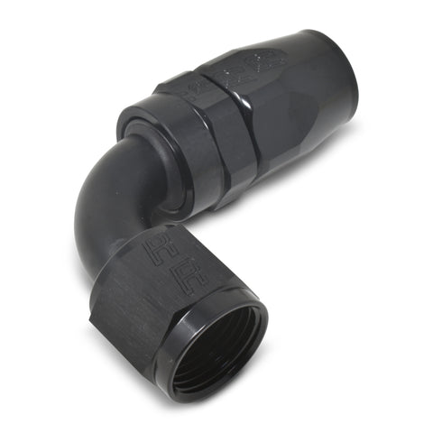 Russell Performance -8 AN Black 90 Degree Full Flow Hose End - 610175