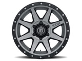 ICON Rebound 17x8.5 6x5.5 25mm Offset 5.75in BS 95.1mm Bore Titanium Wheel - 1817859057TT