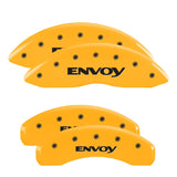 MGP 4 Caliper Covers Engraved Front & Rear Envoy Yellow Finish Black Char 2009 GMC Envoy - 34004SEVYYL