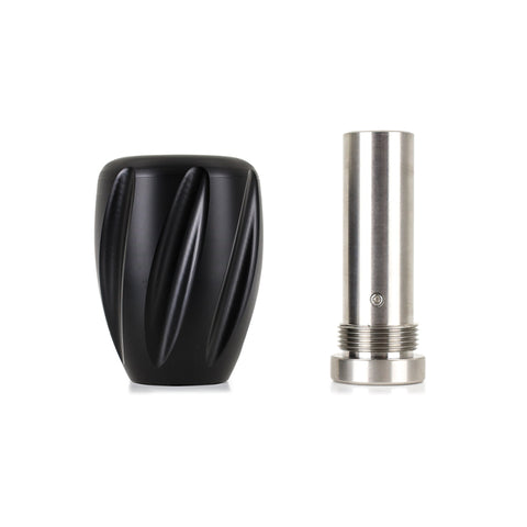 Mishimoto Steel Core Twist Shift Knob Black Delrin - MMSK-TWST-BK