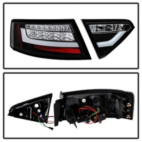 Spyder Audi A5 08-12 LED Tail Lights Black ALT-YD-AA508-LED-BK - 5082275