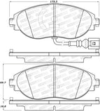 StopTech 14-18 Audi S3 Street Performance Front Brake Pads - 308.16330