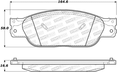 StopTech Street Brake Pads - 308.09330