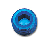 Russell Performance 3/8in Allen Socket Pipe Plug (Blue) - 662050