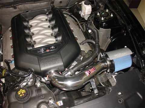 Injen 11 Ford Mustang GT V8 5.0L Power-Flow Wrinkle Blk Short Ram Air Intake w/ MR Tech/Heat Shield - PF9023WB