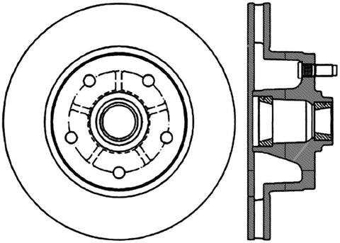 StopTech Slotted & Drilled Sport Brake Rotor - 127.62000R