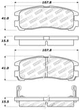 StopTech Performance 4/89-99 Mitsubishi Eclipse GST Rear Brake Pads - 309.03830