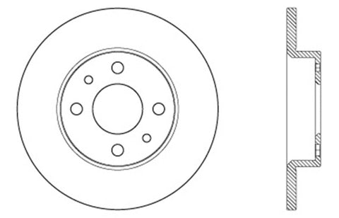 StopTech Slotted & Drilled Sport Brake Rotor - 127.04001R