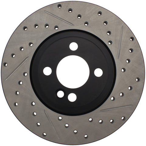 StopTech Slotted & Drilled Sport Brake Rotor 07-13 Mini Cooper - 127.34101L