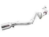 AWE Tuning 2021+ Ford Bronco 0FG Single Rear Exit Exhaust w/Chrome Silver Tip & Bash Guard - 3015-22789