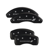 MGP 4 Caliper Covers Engraved Front & Rear MGP Black finish silver ch - 12127SMGPBK