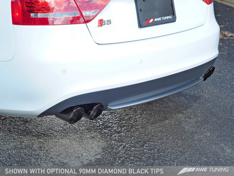AWE Tuning Audi B8.5 S5 3.0T Touring Edition Exhaust System - Diamond Black Tips (90mm) - 3015-43030