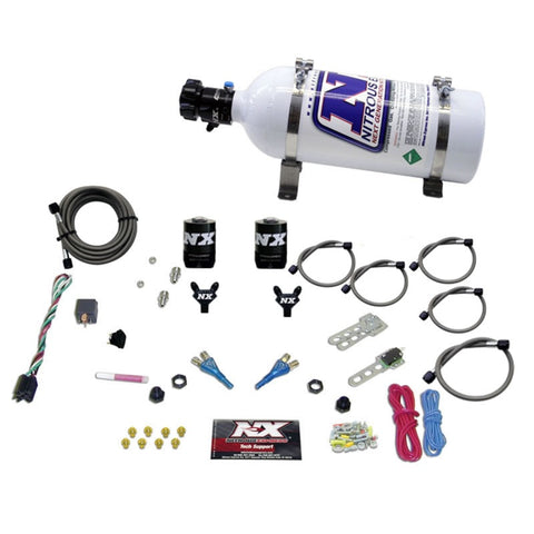 Nitrous Express 92-95 Dodge V8 TBI Dual Nozzle Nitrous Kit (50-125HP) w/5lb Bottle - 20213-05