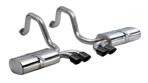 Corsa 97-04 Chevrolet Corvette C5 Z06 5.7L V8 Black Sport Axle-Back Exhaust - 14111BLK