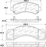 StopTech Street Brake Pads - 308.07170