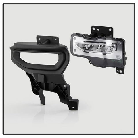 Spyder 16-18 GMC Sierra 1500 OEM Style Full LED Fog Light w/Switch - Clear (FL-GS2016-LED-C) - 9043222