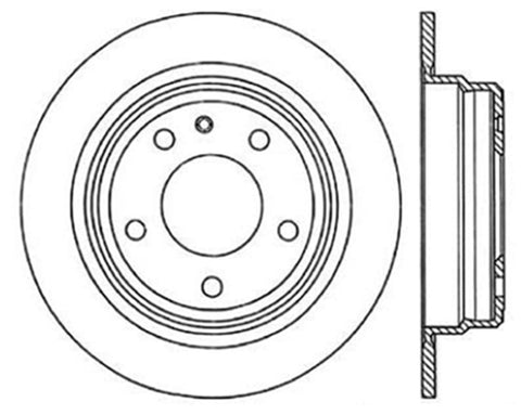 StopTech Drilled Sport Brake Rotor - 128.34016R