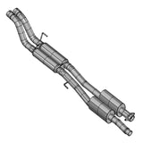 Kooks 17-19 Ford F150 Raptor EcoBoost 3in Dual Cat-Back Exhaust (2 Muff/2 Resonators) Use OEM Pipes - 13624100
