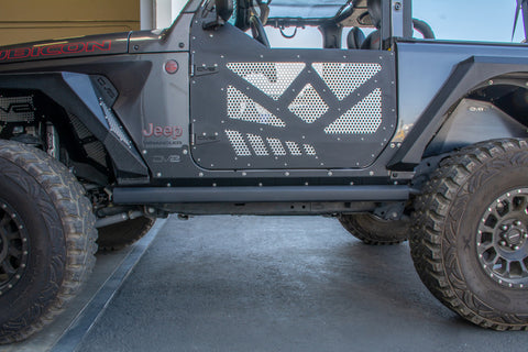 DV8 Offroad 2018+ Jeep JL 2 Door Rock Skins - SRJL-25