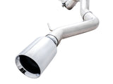 AWE Tuning 2021+ Ford Bronco 0FG Single Rear Exit Exhaust w/Chrome Silver Tip & Bash Guard - 3015-22789