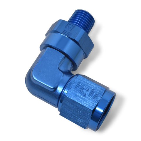 Russell Performance -8 AN 90 Degree Female to Male 1/2in Swivel NPT Fitting - 614028