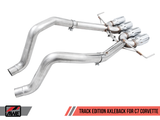 AWE Tuning 14-19 Chevy Corvette C7 Z06/ZR1 (w/o AFM) Track Edition Axle-Back Exhaust w/Chrome Tips - 3020-42073