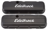 Edelbrock Valve Cover Signature Series Chevrolet 1965 and Later 396-502 V8 Low Black - 4483