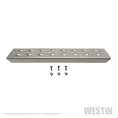 Westin 15in Step Plate w/screws (Set of 2)- Stainless Steel - 56-100015