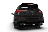 Rally Armor 2022 MK8 Volkswagen Golf GTI/R Black UR Mud Flap w/ White Logo - MF80-UR-BLK/WH