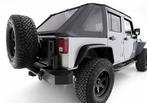 Rampage 07-18 Jeep Wrangler JK Unlimited TrailCrawler Rock Slider & Rocker Guard - Black - 88737