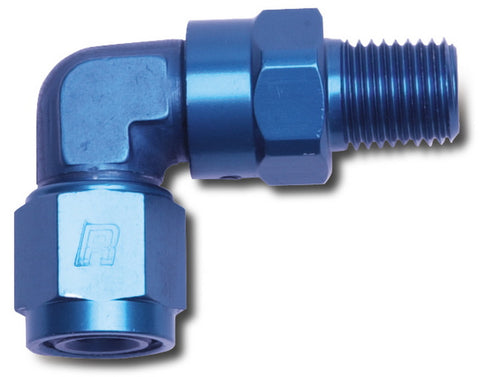 Russell Performance -8 AN 90 Degree Female to Male 3/8in Swivel NPT Fitting - 614018