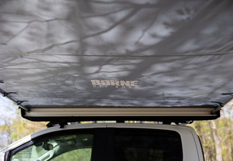 Mishimoto Borne Rooftop Awning 93in L x 118in D Grey - BNAW-93-118GR